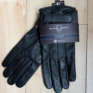 Mens Black Leather Gloves